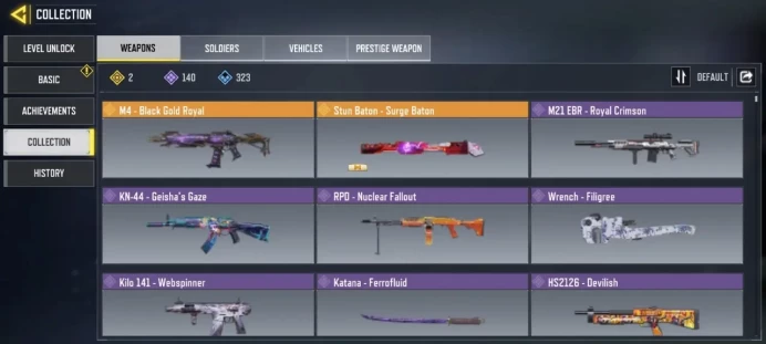 Level 352 / 2 legend guns / 140 epic guns / 72 characters / Changable email / single save / cod 14
