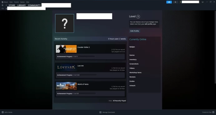[ID:70318][NONPRIME][VERY RARE][1K HOURS+][COMMENDATIONS 3x250] UN (UNRANKED || 0 MM || 1722 HOURS)