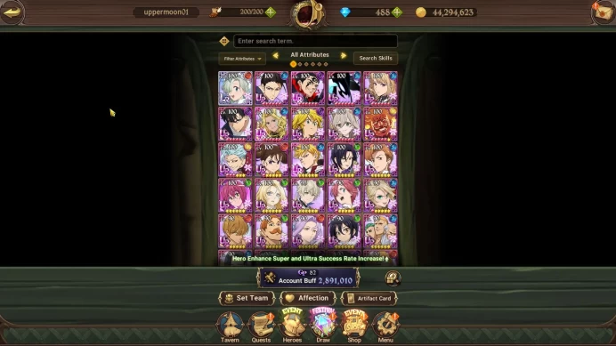 Asia|2,8M CC|1LR + 4UR + 488 Diamond + Full Collab Solev(OppressorDK2/6,Thor2/6,Lancelot2/6,Meliodas & ETC)|Code Only|(SDS1825)