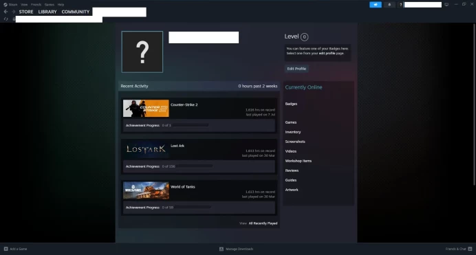 [ID:46972][NONPRIME][VERY RARE][1K HOURS+][COMMENDATIONS 3x250] UN (UNRANKED || 0 MM || 1616 HOURS)