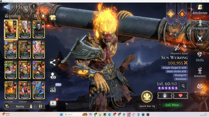 Global 600xx|4.8M Power|5Lord(Ingrid A2,Iovar,Morrigan etc)52Legends(Malrik,Wlowyn,Admiral)+63 Epics|Check SS(WOR899)