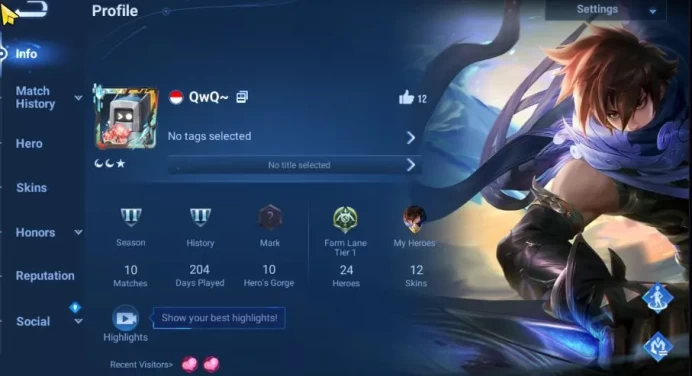 Hero 24 Skin 12 |Fresh Starter| Legend Ying + Worldy Huang Zhong |Infinte|Check SS(HOK1431)