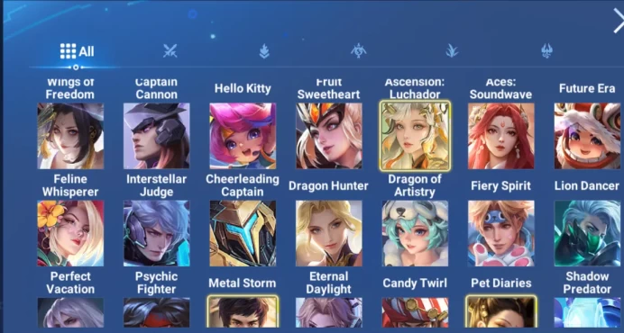 Hero 106 Skin 130 | Limited Saint Saiya Liang+Dharma, 5 Legend's Skin, LNY Daqiao, and etc |Infinite|Check SS(HOK1433)