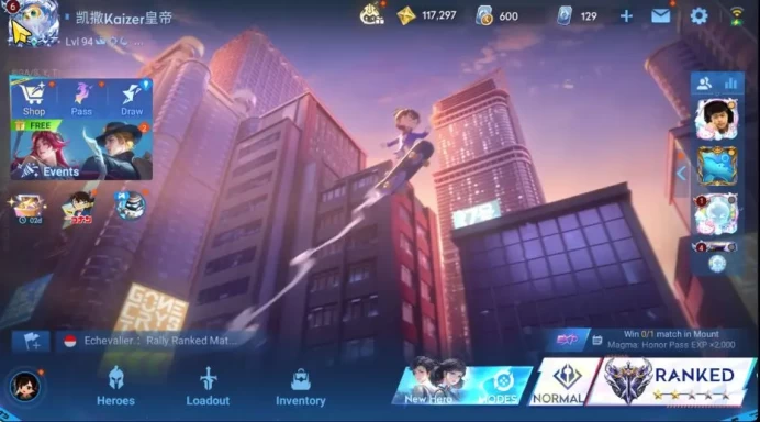 Hero 106 Skin 116| Seiya Kaizer, Bleach Musashi, JTTW(Arli,LadyZhen,Wukong)3 Blessed, 4 LnY24 Etc|Infinite|Check SS(HOK1373)