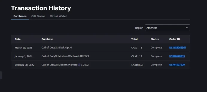 Call of Duty Black Ops 6/Call of Duty Modern Warfare II/Call of Duty Modern Warfare III/Full Mail Access/see the picture/Please Read Description