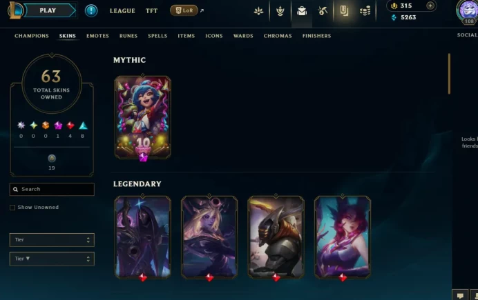 EMAIL CHANGEABLE 153 CHAMPIONS 63 SKINS UFO Corki Judgment Kayle Victorious Janna King Rammus Rare icons