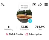 Instanly Delivery/Monetized 73K Real Followers+764K Real Likes Account/ Creator Rewards Program Activated/ Live Stream/ Full Access