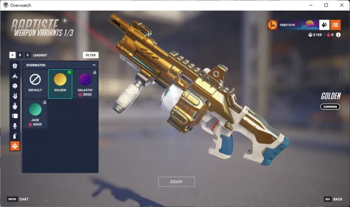 2 Gold Weapons / Full Mail Access / see the picture / Please Read Description