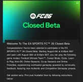 BETACODE EAFC26 PS5 / XBOX S