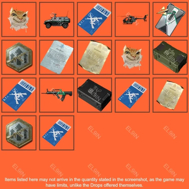 • Delta Force • Twitch Drops • Delta Force Weekend Drops [Total 17 Items]