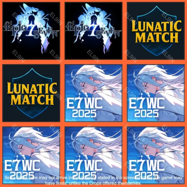 • Epic Seven • Twitch Drops • E7WC 2025 Group Draw [Total 9 Items]