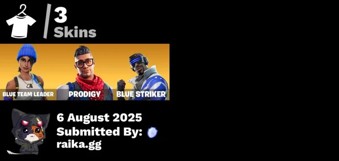 [PC/PSN/XBOX] 3 skins | Blue Team Leader | Prodigy | Blue Striker | Tabulator | Blue Shift | Rust Bucket | Coaxial Blue | Blue Streak