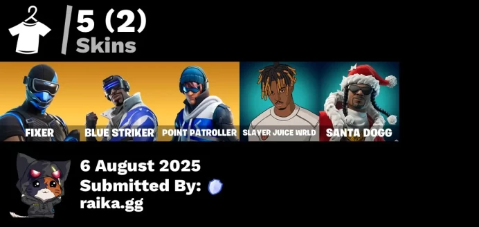 [PC/PSN/XBOX] 5 skins | Fixer | Blue Striker | Point Patroller | Recon Strike | Sigil of the Alliance War | Blue Shift | Controller | Snowtooth