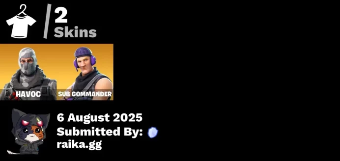 [PC/PSN/XBOX] 2 skins | Havoc | Sub Commander | Instigator | Backup Plan | Lunarios | Society Shield | Legend's Modkit | Lil' Black Heart
