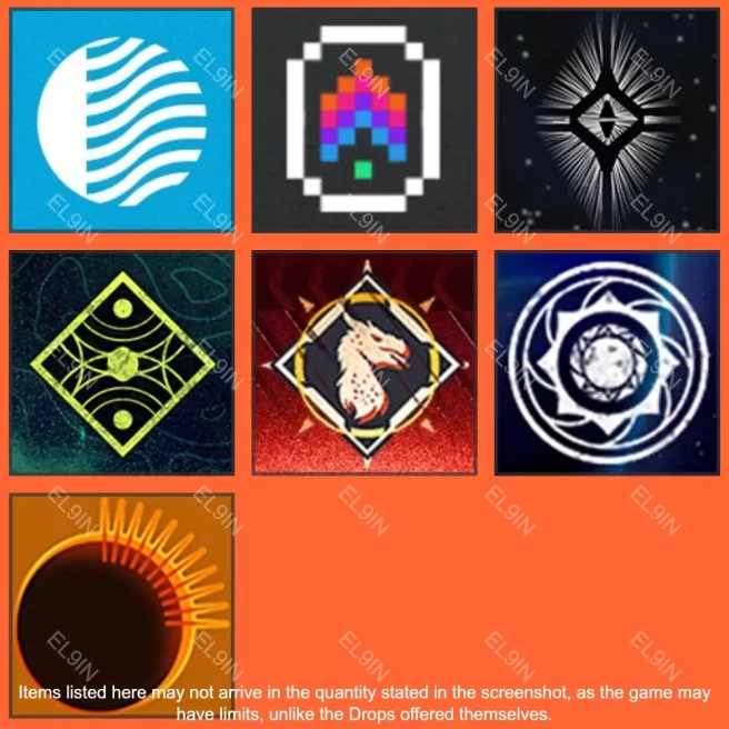 • Destiny 2 • Twitch Drops • Solstice Event [Total 7 Items]