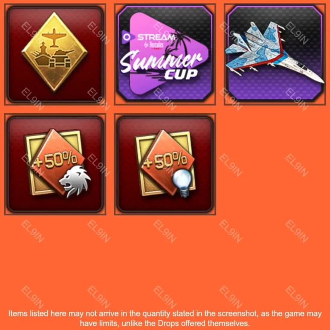 • War Thunder • Twitch Drops • Summer CUP Week II [Total 5 Items]
