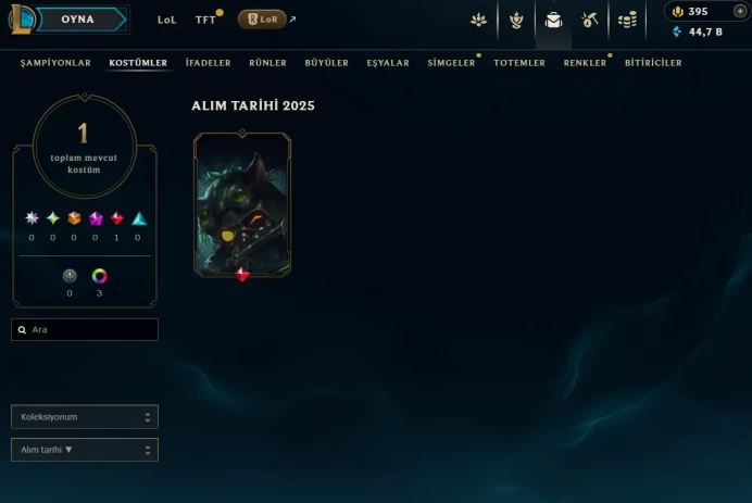 [EUW] Season 15 | Iron 4 %20 WR (SUP) | 1 Skin | 42K BE | Honor 3 | 21 Champs | CHANGEABLE E-MAIL Wins: 10 Losses: 13