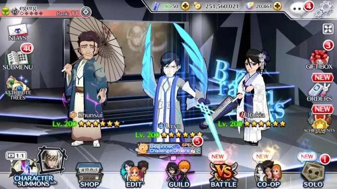 [GLOBAL] 20k Spirit Orbs| Japanese Parasol Shunsui & Rukia, Anniv7 Uryu, Byakuya Swimsuit, ETC |Fresh Story|Check SS (BBS1547)
