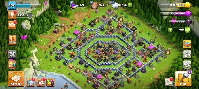 9 equipment epic(spiky ball ,electro boots max), TH 17 LV 192, 660 medals cwl, free change name,C3692