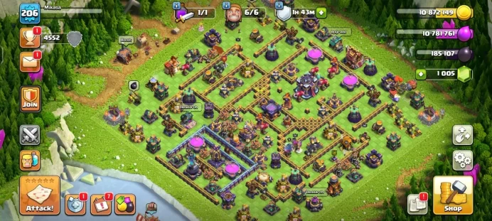 Town hall 15 Level 206, 5 equipment epic, C3696