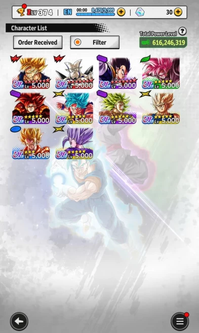 D643-VIP ACCOUNT-616 Millions Power+10 ULTRA+Super Vip Equipment+Vip Zenkai+63 Legends Limited Good Star+Many Good Team Ready PVP+Strong Account
