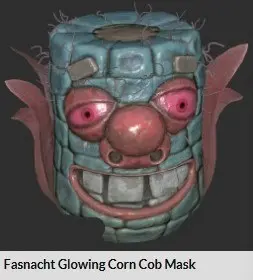 Fasnacht Glowing Corn Cob Mask