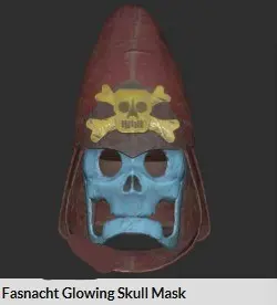 Fasnacht Glowing Skull Mask