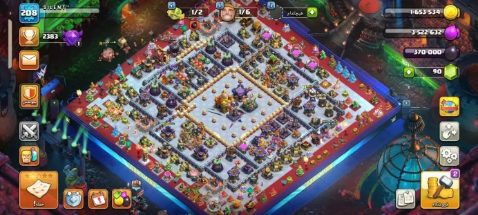 TH15 Full Max, 7 Equipment Epic,  2 Skin Map, Wall max, 2 Map skin, Hero high level, Lifetime Warranty