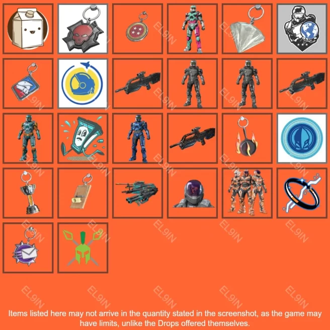 • Halo Infinite • Twitch Drops • Fall 2025 Update-AUG5-7 [Total 26 Items]