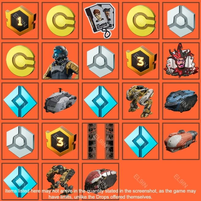• War Robots: Frontiers • Twitch Drops • [S2] A Spark of Ingenuity [Total 23 Items]