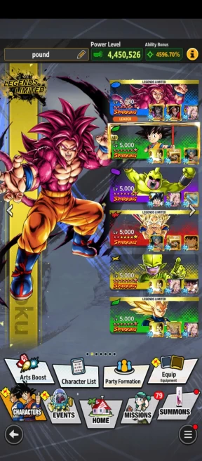 D653-IOS+Android-Vip Team Daima-4 UL(New SS Goku+Vegeta+Shenron)+34 Legends Limited+Vip Equipment+SS4 Goku+SS3 Vegeta+Team Daima Full Red Star