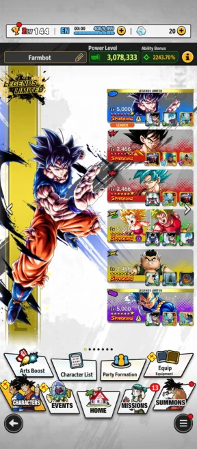 D632-IOS+Android-5 UL(Majin Vegeta+Beast Gohan)+21 Legends Limited+Good Equipment+New LL Goku Uis+God Vegeta+God Goku+Piccolo+SS3 Goku+SS4 Goku