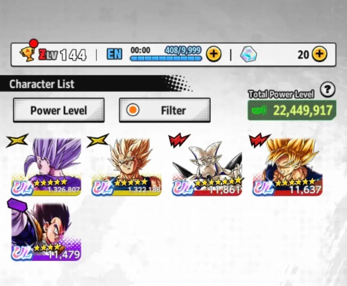 D632-IOS+Android-5 UL(Majin Vegeta+Beast Gohan)+21 Legends Limited+Good Equipment+New LL Goku Uis+God Vegeta+God Goku+Piccolo+SS3 Goku+SS4 Goku