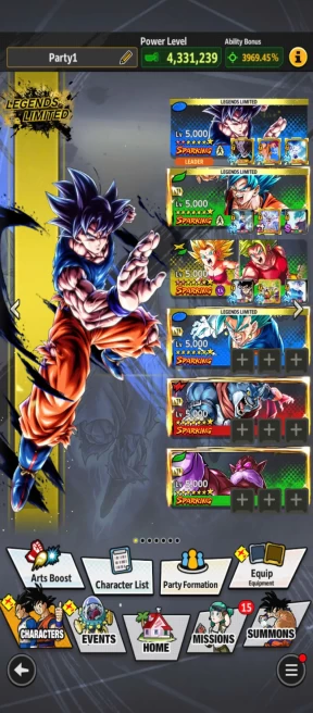 D635-Android-11.800 CC+6 UL(Majin Vegeta+Vegito+Hit)+31 Legends Limited+Good Equipment+New Goku Uis+God Vegeta+God Vegito Zenkai+God Goku Zenkai