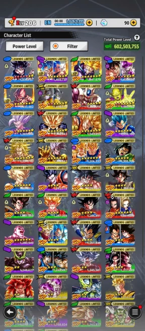 D636-IOS+Android-UL Beast Gohan Full Red Star+602 Millions Power+42 Legends Limited Good Star+Good Equipment+Stacked LL Account+Good Team PVP