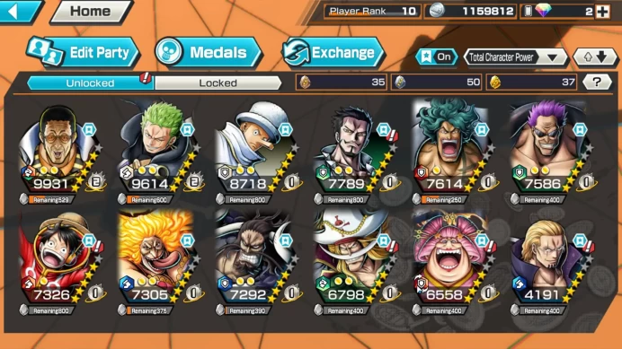 Global| 5 Meta Extreme (Kizaru,Zepyr,Bigmom Transform,Kaido,Bigmom Olin)|Rank 10|Log Bandai|Check SS (OPBR780)