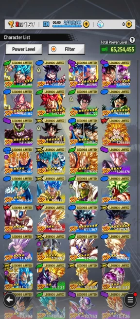 D647-IOS+Android-UL Cell+38 Legends+Good Equipment+Goku Uis Full Red Star+God Goku+Vegito+Goku Black+Goku&Frieza+Gotenks+SS3 Goku+Pikkon