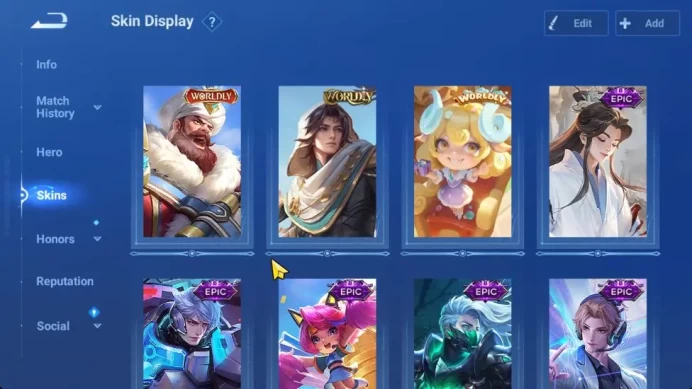 Hero 54 Skin 46 |Fresh Starter| Worldy 3 [Huang Zhong,Liu Bei,Cai Yan]+ SNK Nekururu |Infinte|Check SS(HOK1434)