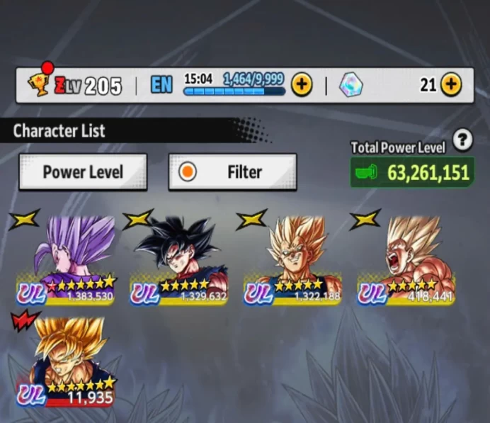 D649-IOS+Android-Meta Account-5 UL(SS Goku+Majin+Beast Gohan+Goku Uis)+46 Legends+Vip Equipment+Good Team+New Goku Ui+God Vegeta+Vegeta+Vegito