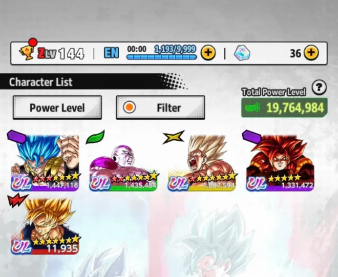 D650-IOS+Android-Meta Account+5 UL(New SS Goku+New Frieza Power+Gogeta+SS4 Gogeta)+16 Legends+New Part 3+Have Equipment+Goku+Goku&Bardock+Nappa