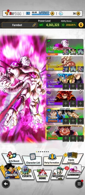 D650-IOS+Android-Meta Account+5 UL(New SS Goku+New Frieza Power+Gogeta+SS4 Gogeta)+16 Legends+New Part 3+Have Equipment+Goku+Goku&Bardock+Nappa