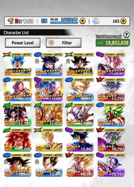 D652-IOS+Android-UL Hit Full Red Star+20 Legends Limited+Good Equipment+Goku Uis+Vegeta+Rose+Namek Goku+Rose+Goku Black+SS3 Goku