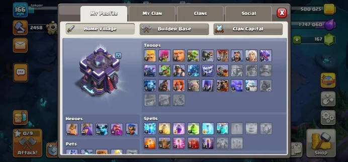 Clash of Clans (Android/iOS) SC ID- [Big Sale] TH 14 - Level 164- Heroes(38/44/16/19) - Build 9 - Cheapest price