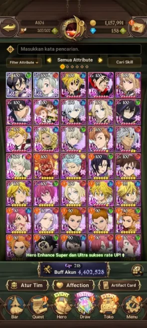 Asia|4.4M CC|2LR + 6UR + Full Collab Eminen + Solev (Merlin2/6,Eliza,DKing2/6,KDiane,Lance2/6,Thor2/6 & ETC)|Code Only|(SDS1893)