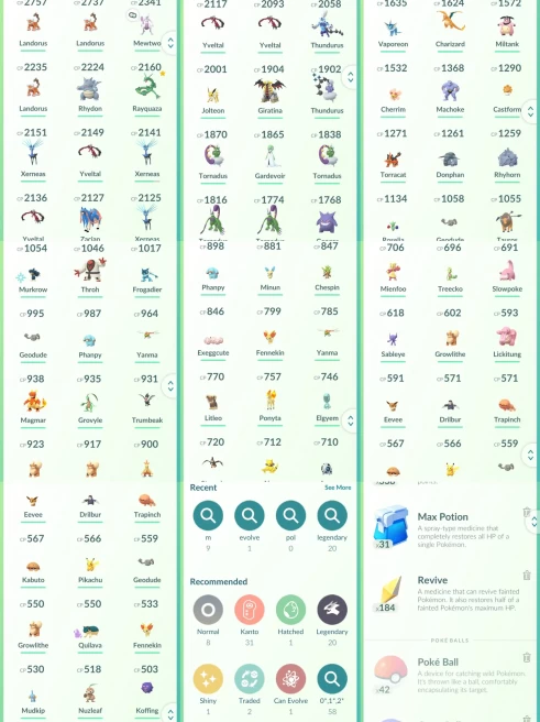 lvl26,have 20 Legendary, Mewtwo Rayquaza Giratina Yveltal Xerneas etc,many nice pokemons N8840