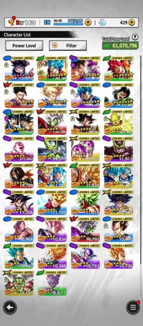 D658-IOS+Android-New UL SS Goku+34 Legends+Good Equipment+Goku UIs Full Red Star+God Goku Zenkai+Zamasu+Namek Goku+Piccolo+Gohan+Goku Black+Cell