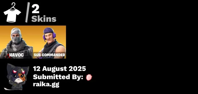 [PC/PSN/XBOX] 2 skins | Havoc | Sub Commander | Instigator | Backup Plan | Standard Issue | Clawz Retro | Salute | Call me | Slipstream
