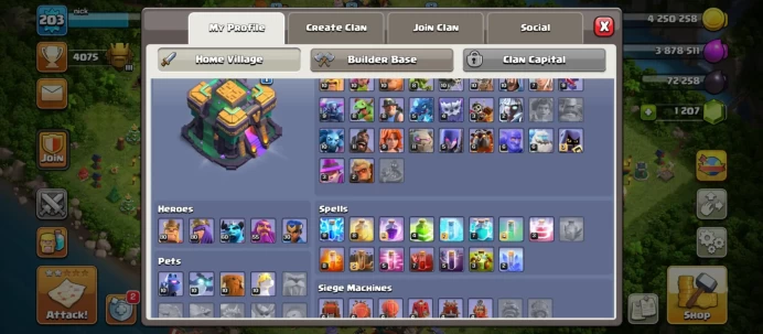 100% MAX UPGRADE FREE NAME + GAUNTLET + FROZEN ARROW FREE NAME RARE VIP PREMIUM WAR STARS MAGIC ITEMS EQUIPMENT EPIC HERO SKIN GEMS