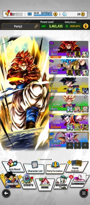 D673-IOS+Android-6 UL(New SS Goku+Gohan+Goku Uis+SS4 Gogeta+Gogeta)+36 Legends+Good Equipment+Team Gohan+Trunks+Beast Gohan+Rose+Namek Goku