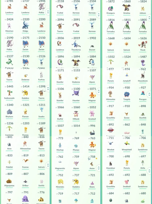 lvl31have 27 Legendary,Mewtwo Rayquaza Dialga Palkia Giratina  Xerneas etc,many nice pokemons  N8850